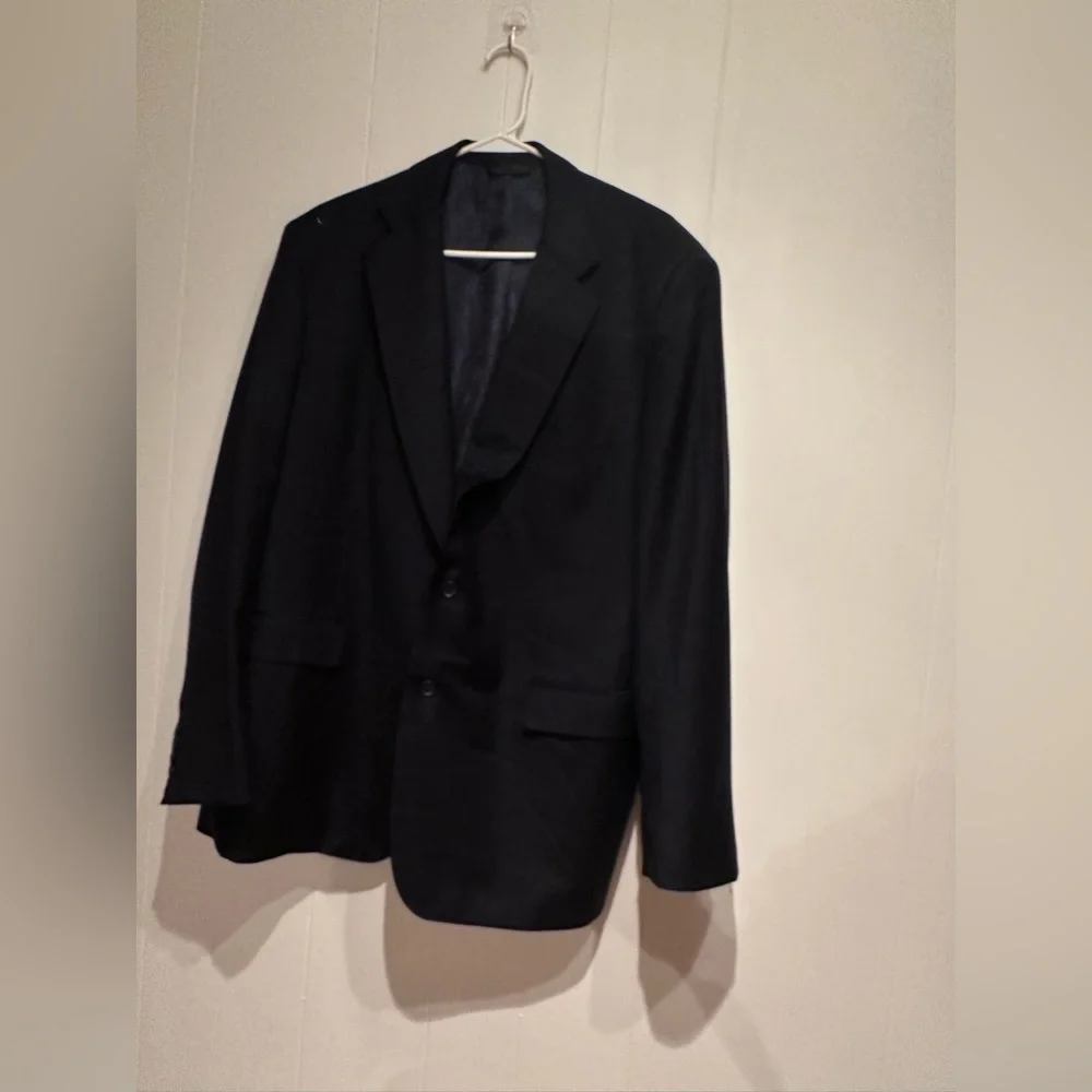Cicchini Clothiers Blazer 48R Italian Wool Navy Bespoke Birmingham MI